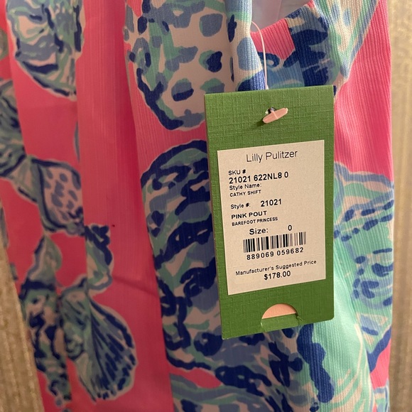 Lily Pulitzer pink pout barefoot princess dress - Picture 2 of 3